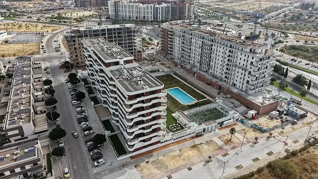 Promoción residencial en construcción