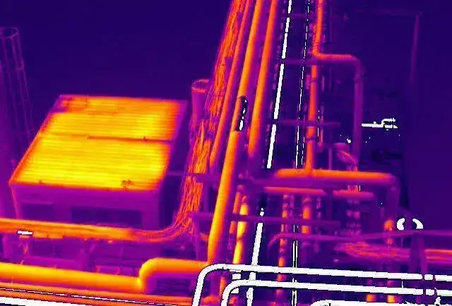 Termografía de tuberías industriales